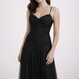 White By Vera Wang Black Formal Evening Dress Size 6 Bridesmaid Wedding Formal